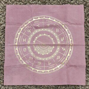 Dusty Rose Pink Zodiac Altar Cloth